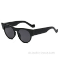 Europäische und amerikanische Mode runde Katzenaugen-Sonnenbrille Damen WindNet rote Straßen-Sonnenbrille Herrenmode-Sonnenbrille s21184